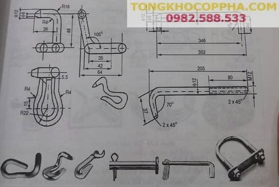 CẤU KIỆN NỐI TRONG CỐP PHA TỔ HỢP